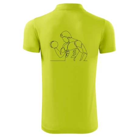 Fitness muž jedním tahem