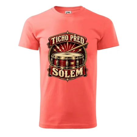 Ticho před sólem - vintage bubenický emblém
