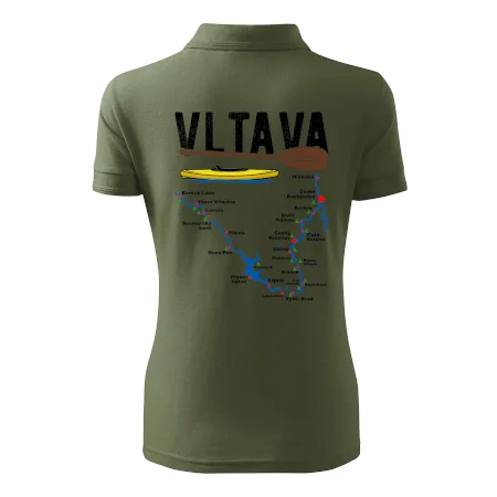 Mapa řeky Vltavy