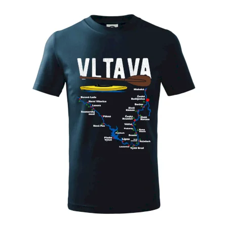 Mapa řeky Vltavy