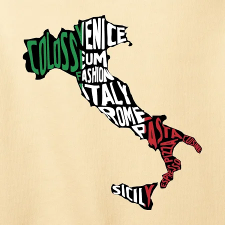 Mapy - názvy měst - Italie