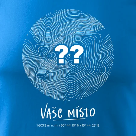 Vaše místo - vrstevnice v kruhu