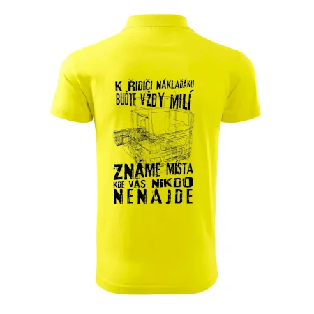 K řidiči náklaďáku buďte vždy milý