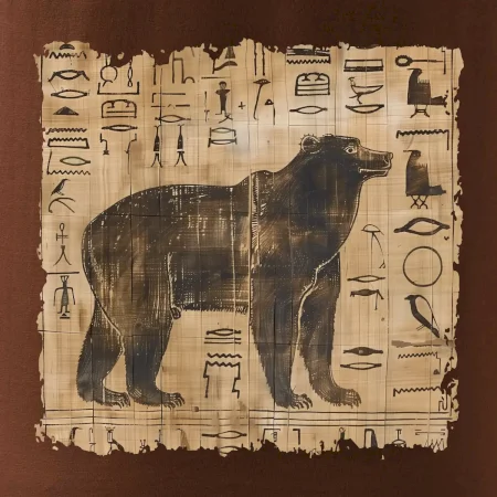 Egyptské hieroglyfy medvěd