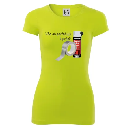 Pěna  a páska - vše co potřebuji k práci