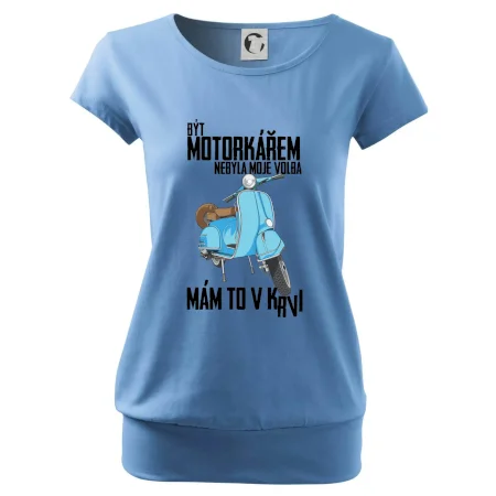Být motorkářem nebyla moje volba skútr