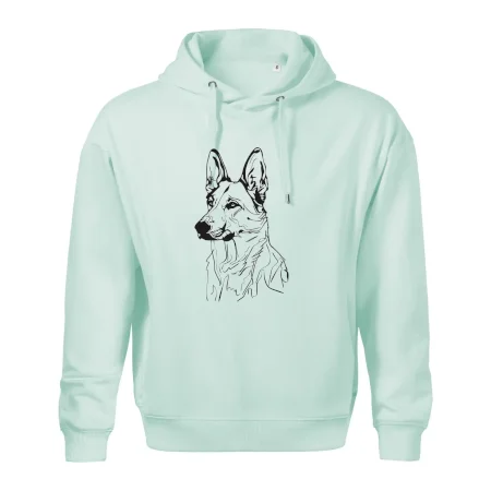 Německý ovčák černá kresba