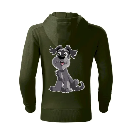 Knírač kreslený sedící