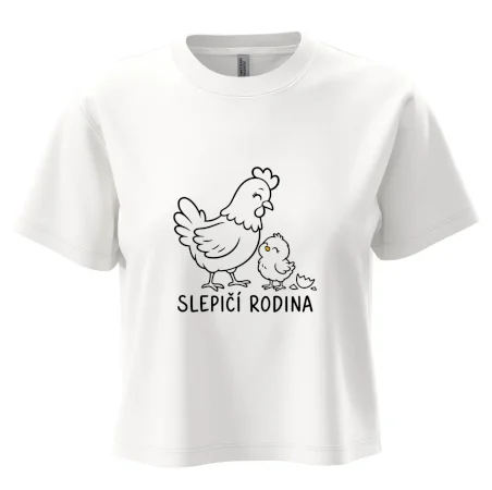 Slepičí rodina s kuřátkem