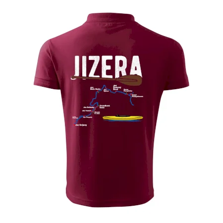 Mapa řeky Jizery