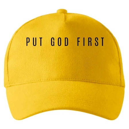 Put God first slabý nápis