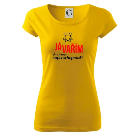 Já vařím - tvoje superschopnost? rovný nápis