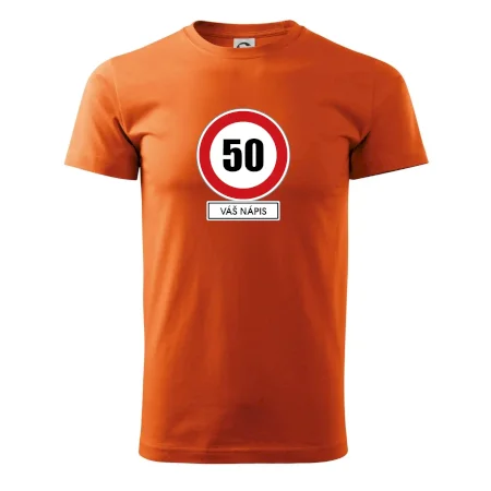 Dopravní značka - rychlost 50 - váš nápis