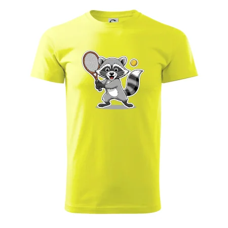 Mýval hraje tenis kreslený