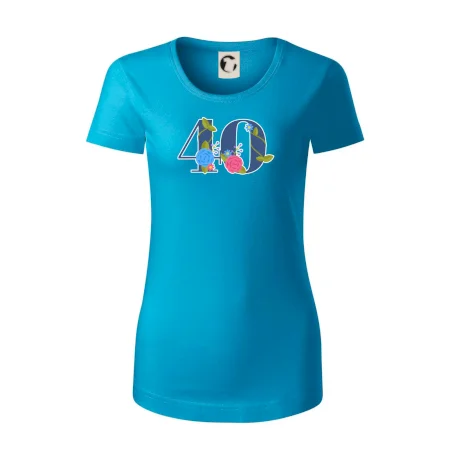 Květinové číslo kreslené - 40