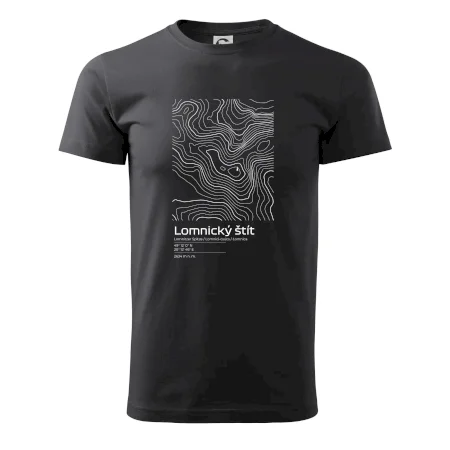 Lomnický štít - vrstevnice v obdélníku
