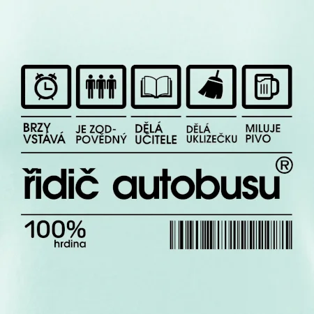 Čárový kód řidič autobusu