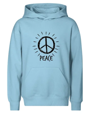 Peace symbol černobílý