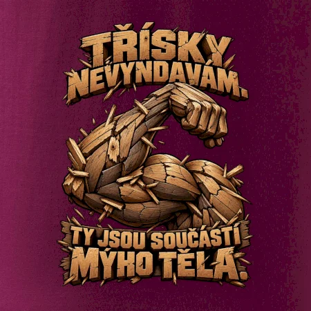 Třísky nevyndavám ty jsou součástí mýho těla - dřevěná paže
