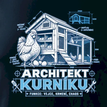 Architekt kurníku technický výkres