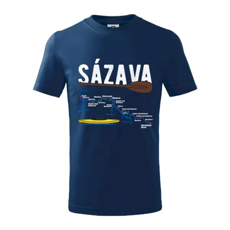 Mapa řeky Sázavy