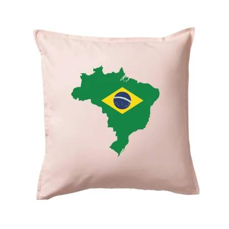 Brazílie vlajka v mapě