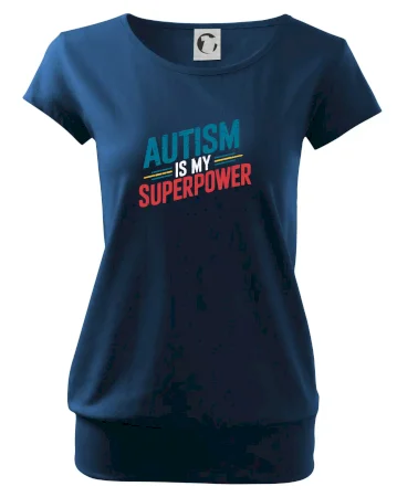 Šikmý nápis Autism is my superpower