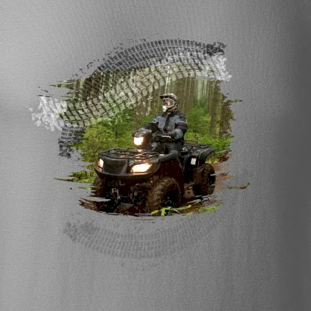 ATV čtyřkolka v lese
