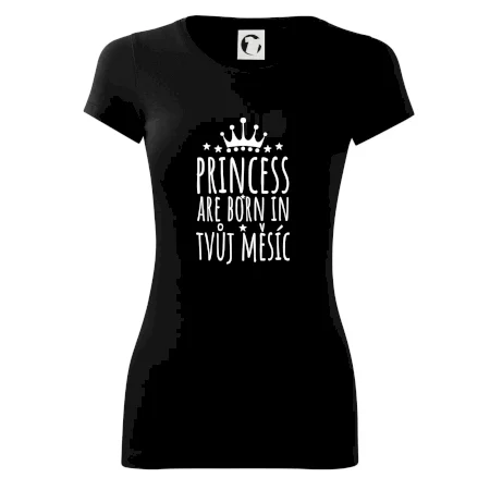 Princesses are born in (vlastní nápis měsíc narození)
