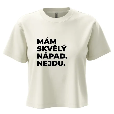 MÁM SKVĚLÝ NÁPAD. NEJDU.