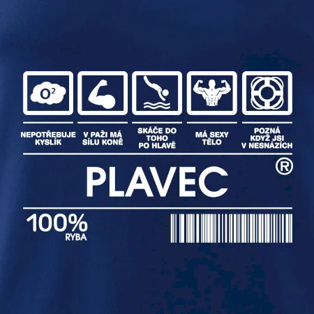 Čárový kód  - Plavec