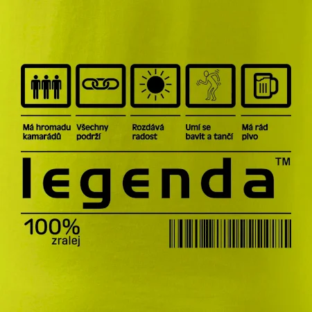 Čárový kód - Legenda