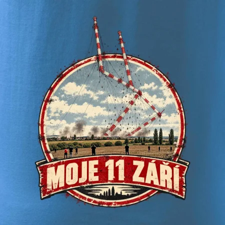 Liblice B bortící se věže moje 11 září retro odznak