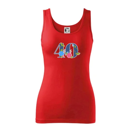 Květinové číslo kreslené - 40