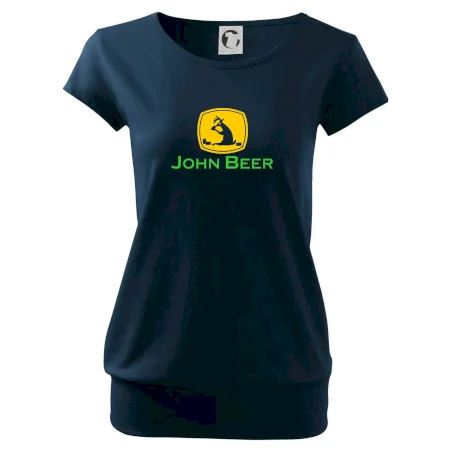 John Beer jelen s pivem