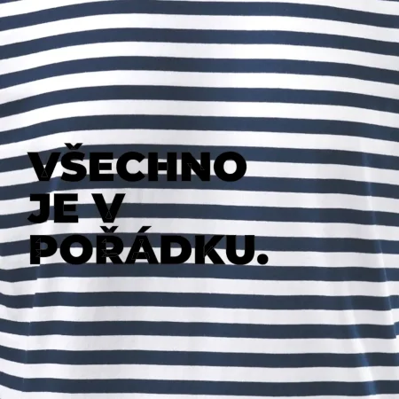 VŠECHNO JE V POŘÁDKU.