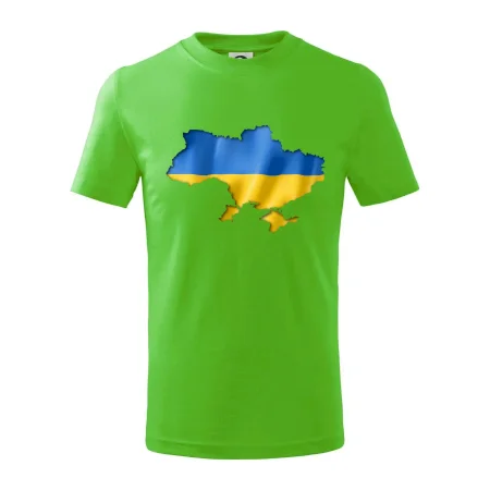 Ukrajina vlajka mapa