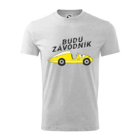 Budu závodník žluté  auto