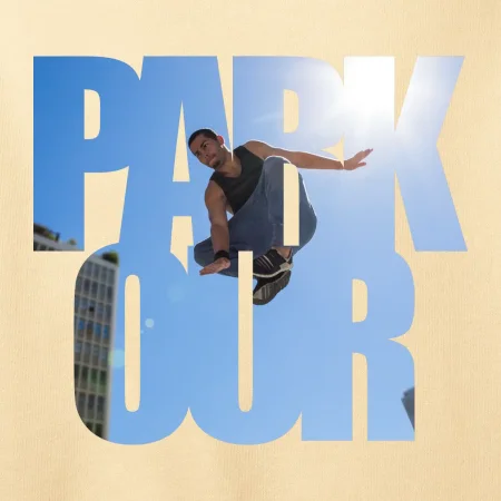 Parkour nápis nebe