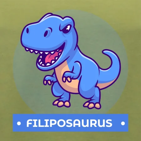 Dinosauří jména - modrý dinosaurus