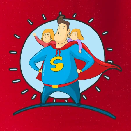 Táta superman - holka a holka