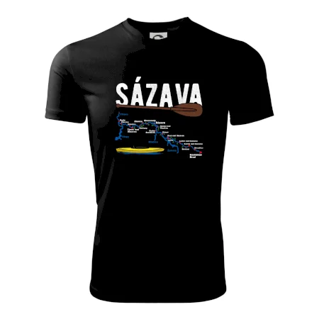 Mapa řeky Sázavy