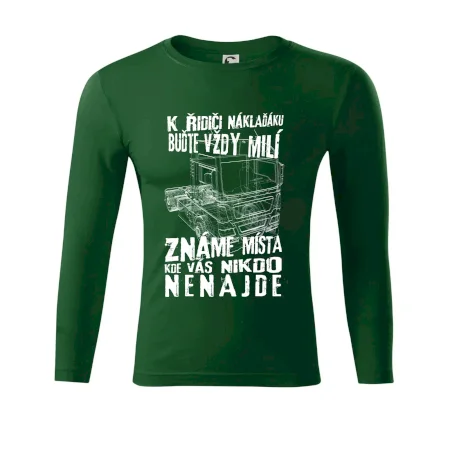 K řidiči náklaďáku buďte vždy milý
