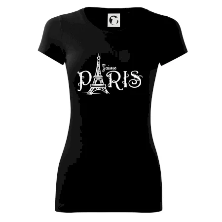 Paris nápis Eiffelovka rovný