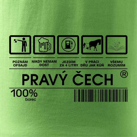 Čárový kód  - Pravý Čech