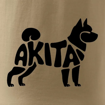 Akita Inu - Nápis v těle