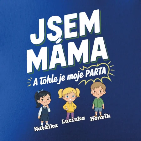 Jsem máma a tohle je moje parta  (obrázky a jména dětí)