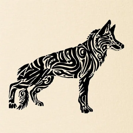 Německý ovčák - tattoo