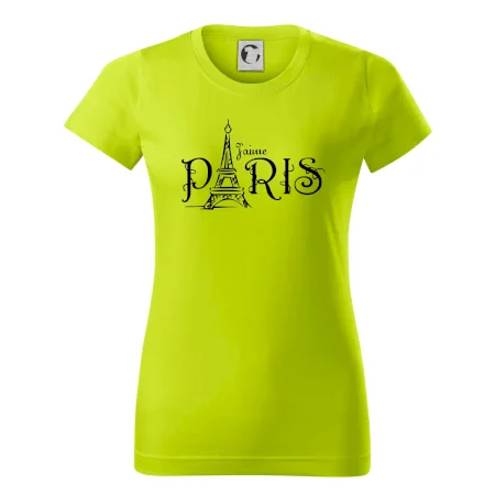 Paris nápis Eiffelovka rovný