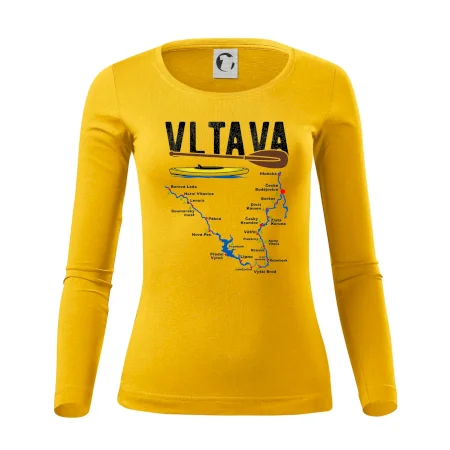 Mapa řeky Vltavy